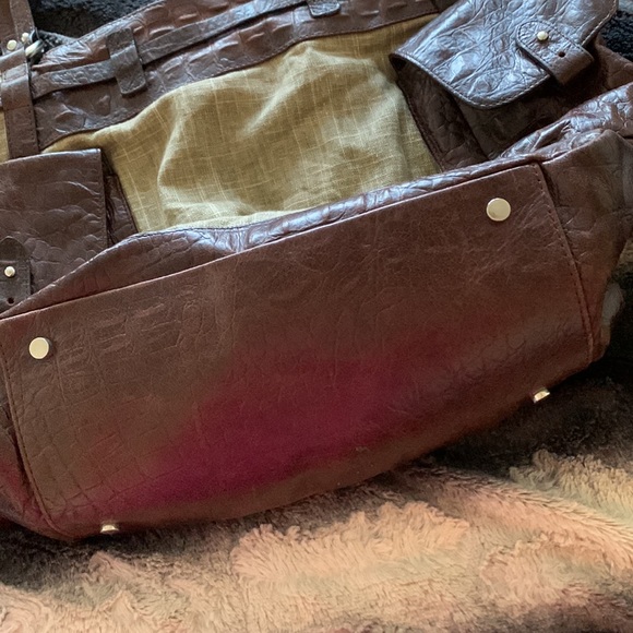 Hailary Radley Linen Leather Oversized Bag - Picture 2 of 11